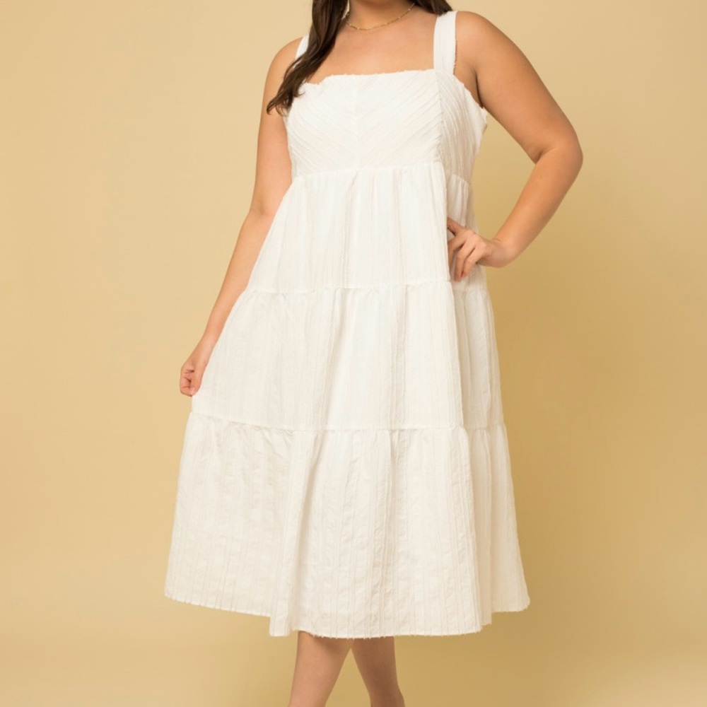 Casual White Sleeveless Dress